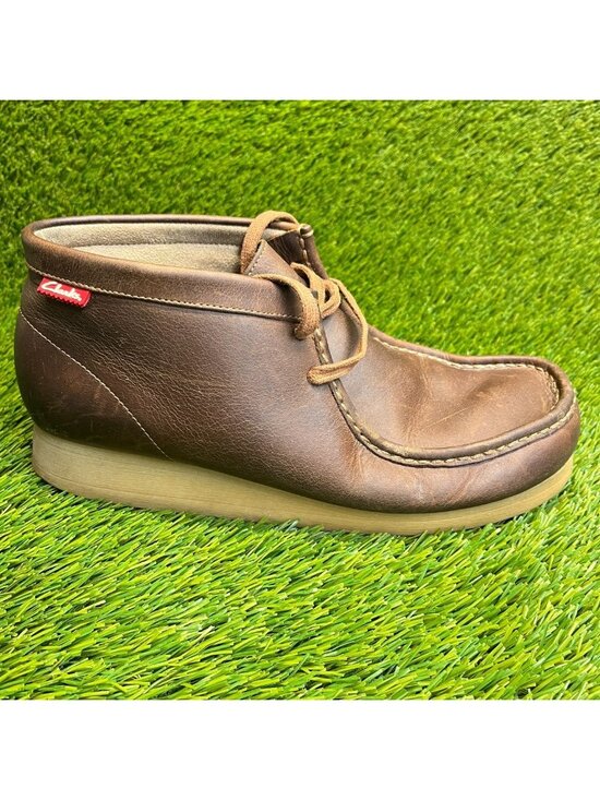 Clarks Stinson Hi Mens Size 9 Brown Casual Classic Outdoor Leather Chukka Boots